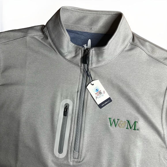 johnnie-O Other - NEW William & Mary Johnnie-O Denny Vest Mens XL Steel Golf Performance College